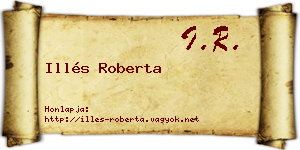 Illés Roberta névjegykártya